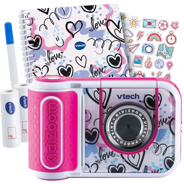 VTech KidiZoom Print Cam Scrapbook Bundle Digital Camera Pink