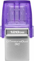 Kingston DataTraveler MicroDuo 3C 128GB USB 3.1 Stick με σύνδεση USB-A & USB-C Μωβ