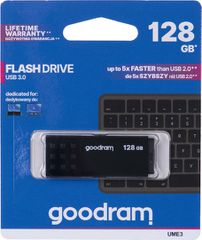 GoodRAM UME3 128GB USB 3.0 Stick Μαύρο
