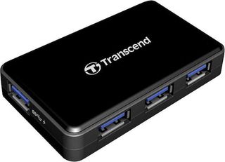 Transcend HUB3 USB 3.0 Hub 4 Θυρών με σύνδεση USB-A και Εξωτερική Παροχή Ρεύματος (TS-HUB3K)