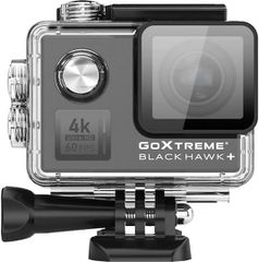 EasyPix GoXtreme Black Hawk+ Action Camera 4K Ultra HD Υποβρύχια (με Θήκη) με WiFi Μαύρη με Οθόνη 2"