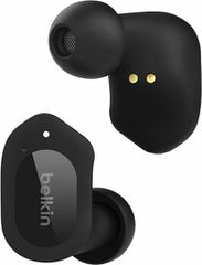Belkin Soundform Play True In-ear Bluetooth Handsfree Ακουστικά με Αντοχή στον Ιδρώτα και Θήκη Φόρτισης Μαύρα