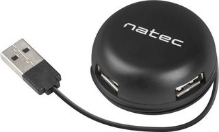 Natec Bumblebee USB 2.0 Hub 4 Θυρών με σύνδεση USB-A (NHU-1330)