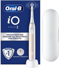 Oral-B iO Series 2 Ηλεκτρική Οδοντόβουρτσα με Αισθητήρα Πίεσης και Θήκη Ταξιδίου Calm Pink