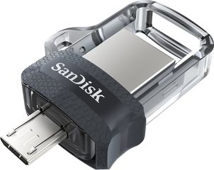 Sandisk Ultra Dual Drive M3.0 256GB USB 3.0 USB-A & micro USB-B Μαύρο