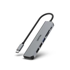 Unitek S7+ USB-C Docking Station με HDMI 4K PD Γκρι