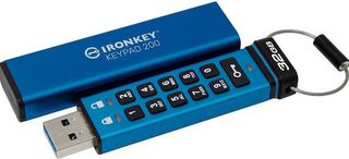 Kingston IronKey Keypad 32GB USB 3.2 Stick Μπλε