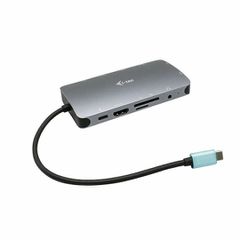 i-tec USB-C Docking Station με 4K PD Ethernet και συνδεση 2 Οθονών Ασημί (C31NANODOCKVGAPD)