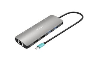 i-tec USB-C Metal Nano USB-C Docking Station με HDMI 4K PD Ethernet και σύνδεση 2 Οθονών Γκρι