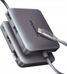 Axagon HMC-5HL USB-C Docking Station με HDMI 4K PD Ethernet Γκρι