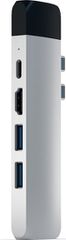 Satechi Docking Station με Διπλό USB-C HDMI 4K PD Ethernet Ασημί (ST-TCPHES)