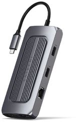 Satechi USB-C Docking Station με HDMI 4K PD Ethernet και συνδεση 2 Οθονών Γκρι (ST-UCMXAM)