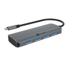 Icy Box USB-C Docking Station με HDMI 4K Ασημί (IB-DK4022a-CPD)