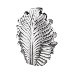 Βάζο Leaf "Monstera" Κεραμικό Ασημένιο PU 30.5x9.5x37.5cm