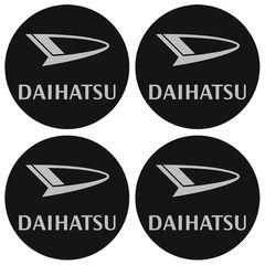 Αυτοκόλλητα Κέντρου Ζαντών Daihatsu Από Σμάλτο 55mm Set 4 Τεμάχια