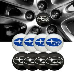 Αυτοκόλλητα Κέντρου Ζαντών Subaru Από Σμάλτο 55mm Set 4 Τεμάχια