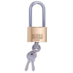 Λουκέτο 50mm Μεγάλη Καμπάνα Ορειχάλκινο BLACK+DECKER