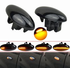 Πλαϊνά Φλας Φτερού Για Citroen Saxo / Berlingo / Xsara / Jumpy / Peugeot 406 Led Dynamic Φιμέ 2 Τεμάχια 6325G3 / 6325G4