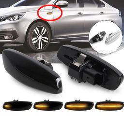 Φλας Led Dynamic Φιμέ  Για Peugeot 308 207 3008 5008 / Citroen C4 C3 C5 DS3 DS4 / 2 Τεμάχια