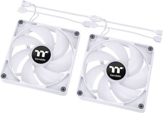 Thermaltake CT120 Case Fan με ARGB Φωτισμό και Σύνδεση 3-Pin / 4-Pin PWM 2τμχ Λευκό
