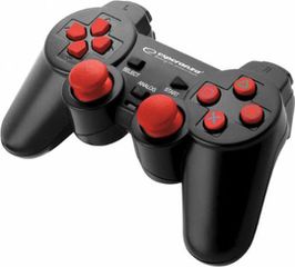 Esperanza Corsair Ενσύρματο Gamepad για PC / PS3 Black/Red