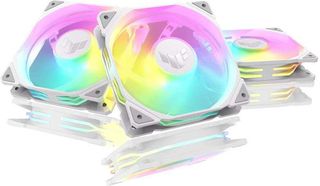 Asus TUF Gaming TR120 ARGB Case Fan με Σύνδεση 4-Pin PWM 3τμχ Λευκό