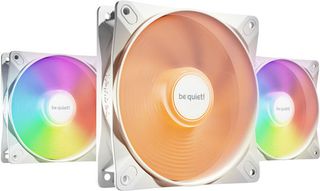 Be Quiet Light Wings LX Case Fan 120mm με ARGB Φωτισμό και Σύνδεση 3-Pin / 4-Pin PWM 3τμχ Λευκό