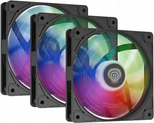 Natec Oxal 120 Case Fan με ARGB Φωτισμό και Σύνδεση 3-Pin / 4-Pin PWM 3τμχ