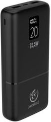 Rebeltec P20 Power Bank 20000mAh 22.5W με 2 Θύρες USB-A και Θύρα USB-C Power Delivery Μαύρο