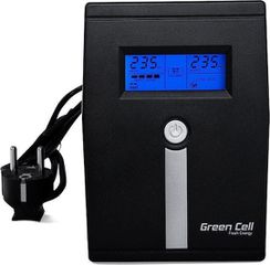 Green Cell UPS01LCD Micropower 600VA UPS Line-Interactive 360W με 2 Schuko Πρίζες