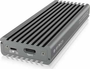 Icy Box IB-1817M-C31 Θήκη Σκληρού Δίσκου M.2 PCI Express NVME, USB 3.1 Type-C Γκρι IB-1817M-C31