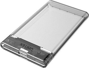 Unitek DiskGuard Limpid R Θήκη Σκληρού Δίσκου 2.5" SATA III, USB3.1 Διάφανο (S1103A)