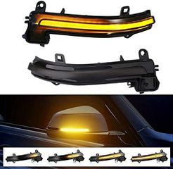 Φλας Καθρέπτη Για Bmw Σειρά 2 F22 / F23 2014-2019 Dynamic Led Φιμέ 2 Τεμάχια