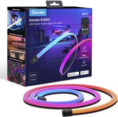 Govee Gaming Table Neon Light Smart Ταινία LED Wi-Fi 220V RGB Φως 2m Neon Flex με Τροφοδοτικό