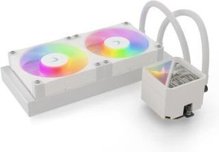 Valkyrie V240 Lite Υδρόψυξη CPU Διπλού Ανεμιστήρα 120mm για Socket AM4/AM5/1700/1200/115x με Λευκό Φωτισμό Λευκή