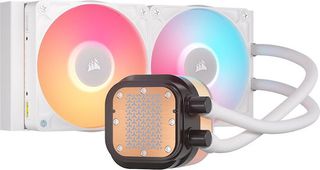 Corsair iCUE Link Titan RX RGB LCD Υδρόψυξη CPU Διπλού Ανεμιστήρα 120mm για Socket AM4/AM5/1700 Λευκή