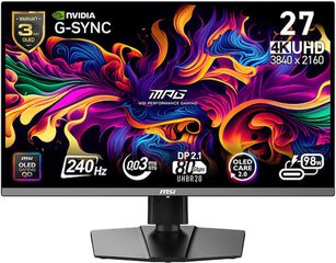 MSI MPG 272URX QD-OLED HDR Gaming Monitor 26.5" 4K 3840x2160 240Hz