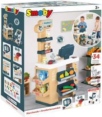 Smoby Supermarket With Shopping Trolley για 3+ Ετών 350238