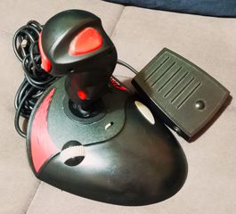 Vintage QuickShot Strato Warrior QS-216 Joystick + Accelerator Pedal Set
