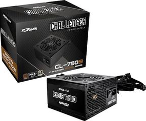 ASRock Challenger 750W Μαύρο Τροφοδοτικό Υπολογιστή Full Wired 80 Plus Bronze