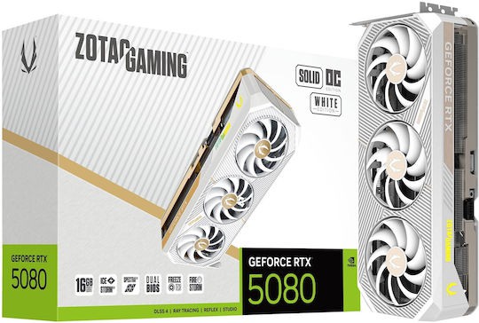 Zotac GeForce RTX 5080 16GB GDDR7 Solid OC White