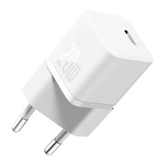 Baseus Φορτιστής Χωρίς Καλώδιο GaN με Θύρα USB-C 20W Power Delivery / Quick Charge 5.0 Λευκός (CCGN050102)