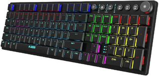 iBox Aurora K6 Ασύρματο Gaming Μηχανικό Πληκτρολόγιο, KRGD Red, RGB φωτισμό, English Black