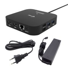 i-tec USB-C Docking Station 2x HDMI Dock PD + 100W Charger