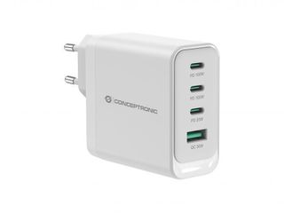 Conceptronic Φορτιστής Χωρίς Καλώδιο GaN με Θύρα USB-A και 3 Θύρες USB-C 100W Power Delivery / Quick Charge 3.0