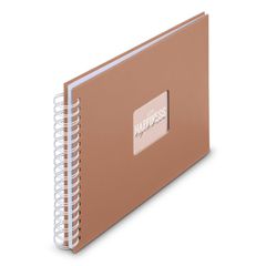 Hama Fine Art 9849 άλμπουμ φωτογραφιών Καφε 50 φύλλα 28x24 Δέσιμο σπιράλ