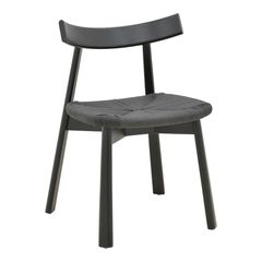 Καρέκλα Clareta pakoworld rubberwood-σχοινί σε μαύρη απόχρωση 53x55x79εκ