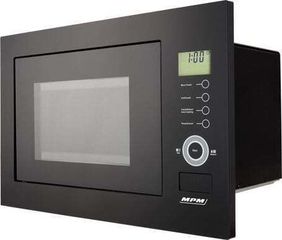 MPM MPM-25-KMI-01 Εντοιχιζόμενος Φούρνος Μικροκυμάτων με Grill 25lt Μαύρος
