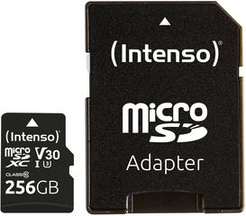 Intenso microSDXC 256GB C10 UHS-I Professional + Adapter