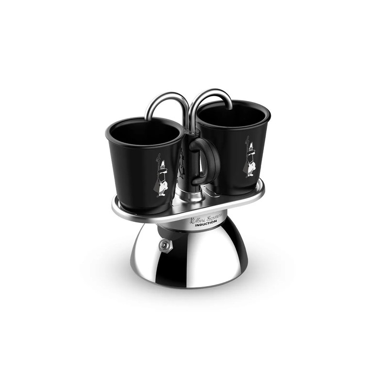 Bialetti Moka Espresso Maker Set Mini Express Induction 2 cups